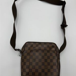 Louis Vuitton Brown Checkered Belt Bag